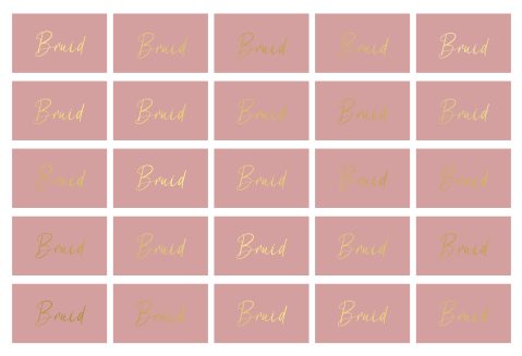 25 stuks | 5x8cm Naamkaartjes roze